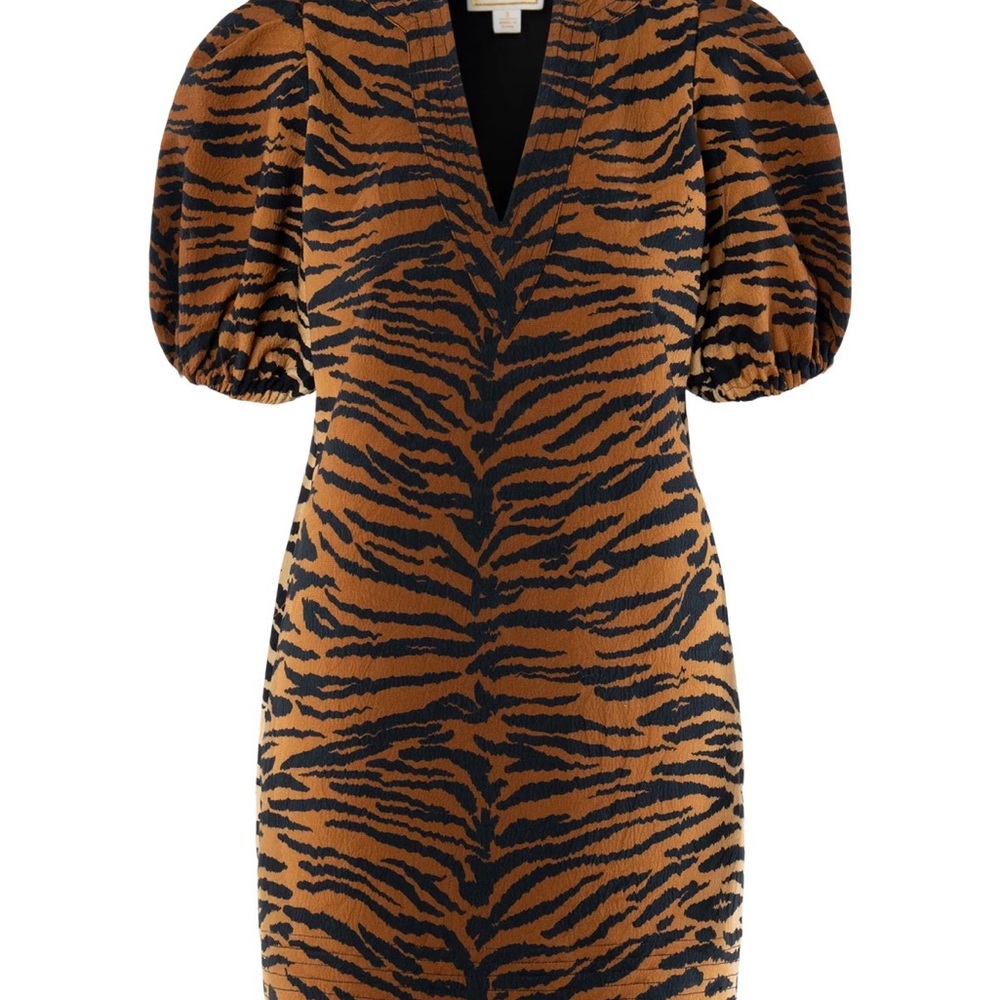 Emily McCarthy Hampton Tiger Print Mini Dress - Picture 4 of 8
